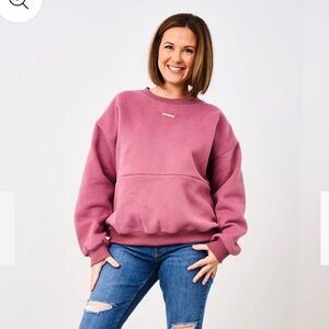 Latched Mama 635 Zip Nursing Crewneck Sweatshirt